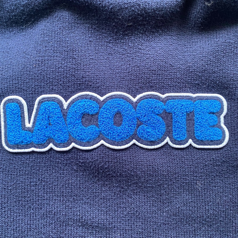 Lacoste Dark Blue Sweater  with Light Blue Accents
